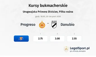 Progreso - Danubio kursy bukmacherskie