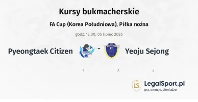 Pyeongtaek Citizen - Yeoju Sejong kursy bukmacherskie