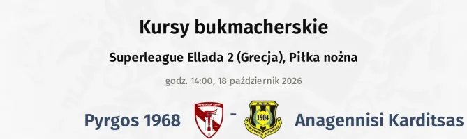 Pyrgos 1968 - Anagennisi Karditsas kursy bukmacherskie