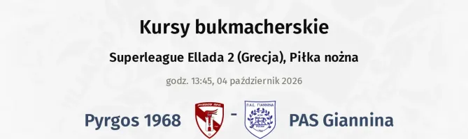 Pyrgos 1968 - Panionios kursy bukmacherskie
