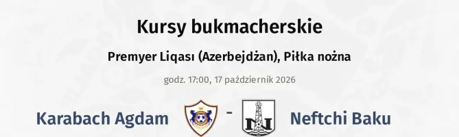 Qarabag - Neftchi Baku kursy bukmacherskie