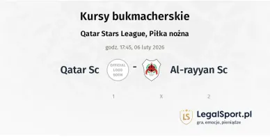 Qatar SC - Al-Rayyan SC kursy bukmacherskie