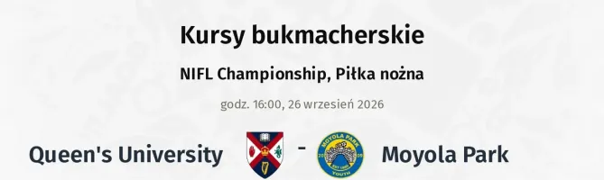 Queen's University - Moyola Park kursy bukmacherskie