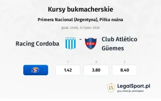 Racing Cordoba - Club Atlético Güemes kursy bukmacherskie