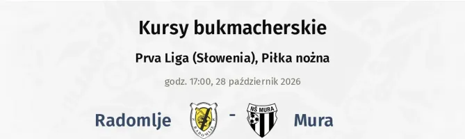 Radomlje - Mura kursy bukmacherskie