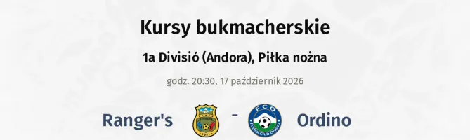 Ranger's - Ordino kursy bukmacherskie