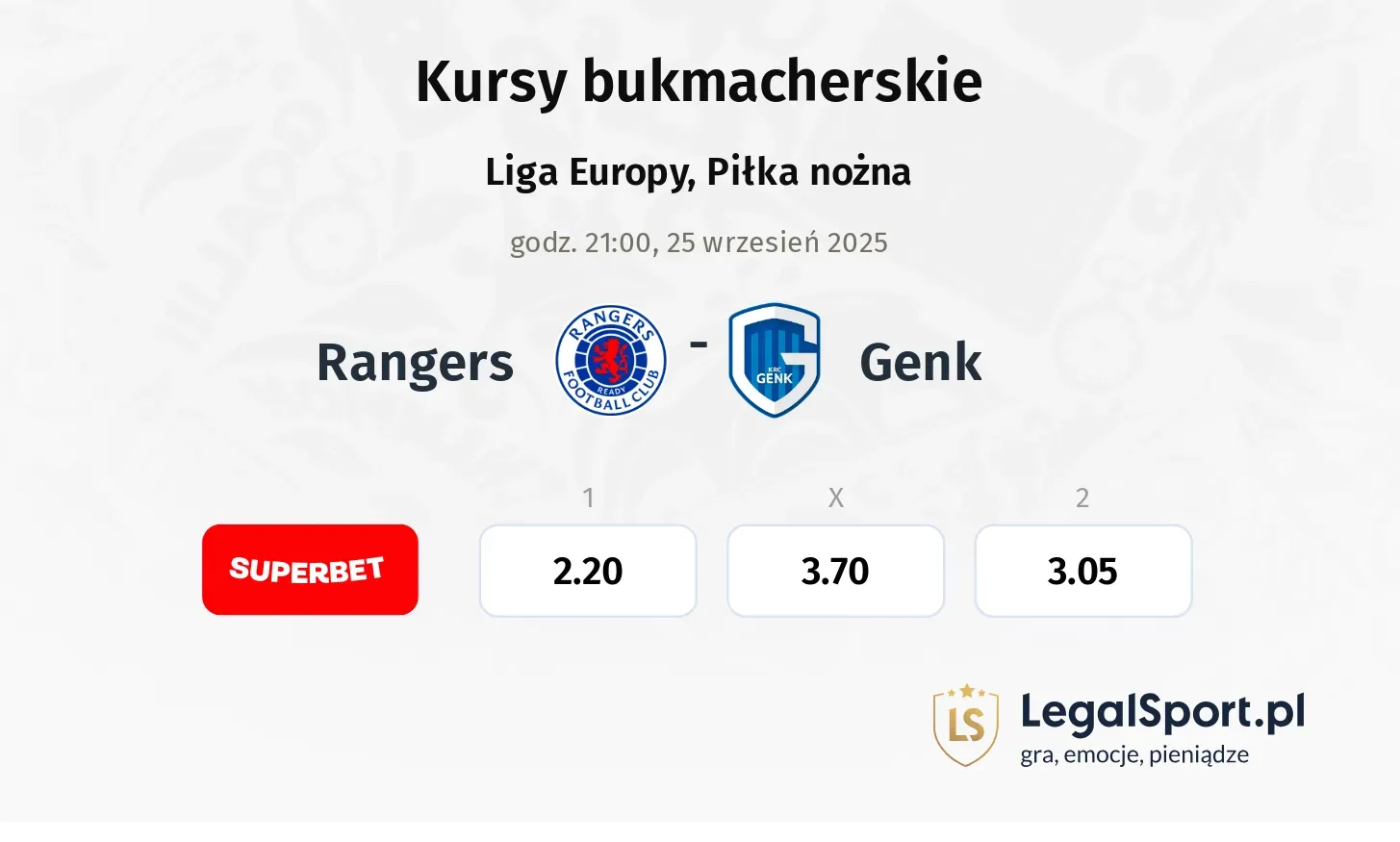 Kursy Rangers - Genk