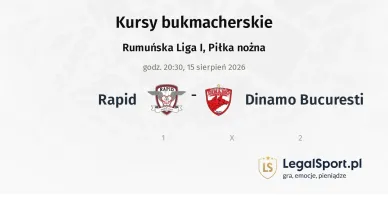 Rapid - Dinamo Bucuresti kursy bukmacherskie