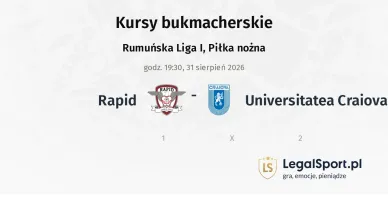 Rapid - Universitatea Craiova kursy bukmacherskie
