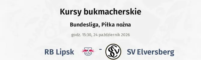 RB Leipzig - SV Elversberg kursy bukmacherskie