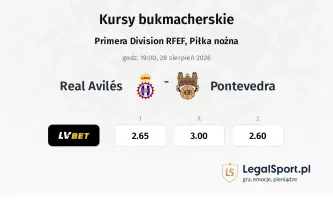 Real Avilés - Pontevedra kursy bukmacherskie