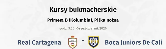 Real Cartagena - Boca Juniors De Cali kursy bukmacherskie