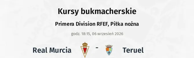 Real Murcia - Teruel kursy bukmacherskie