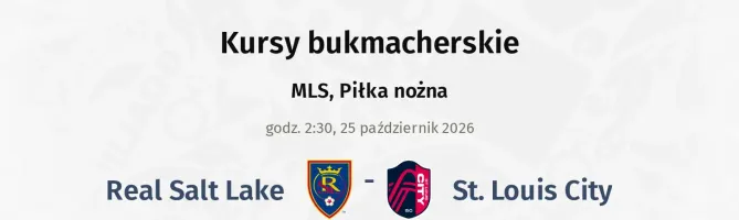 Real Salt Lake - St. Louis City kursy bukmacherskie