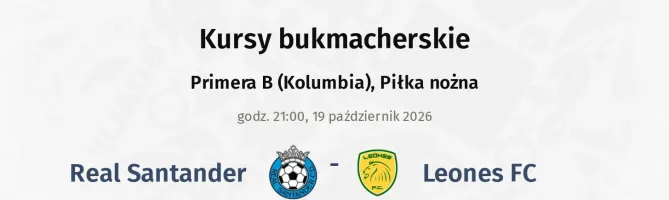 Real Santander - Leones FC kursy bukmacherskie