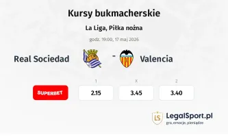 Real Sociedad - Valencia kursy bukmacherskie