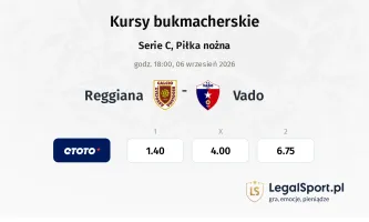 Reggiana - Vado kursy bukmacherskie
