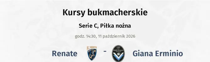 Renate - Giana Erminio kursy bukmacherskie