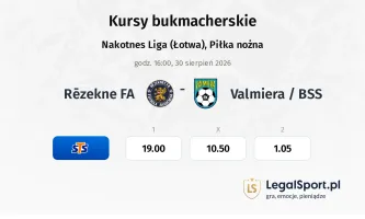 Rēzekne FA - Valmiera / BSS kursy bukmacherskie