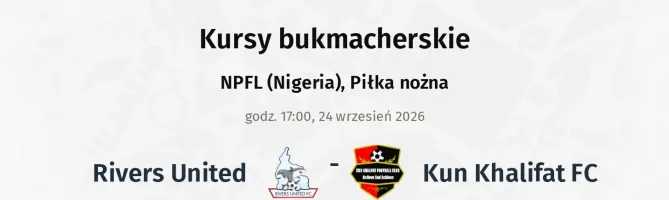 Rivers United - Kun Khalifat FC kursy bukmacherskie