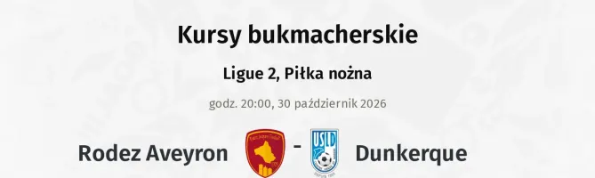 Rodez - Dunkerque kursy bukmacherskie