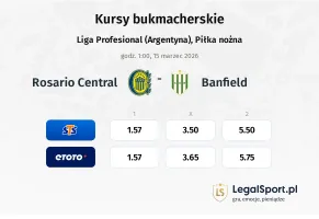 Rosario Central - Banfield kursy bukmacherskie