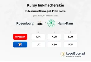 Rosenborg - Ham-Kam kursy bukmacherskie