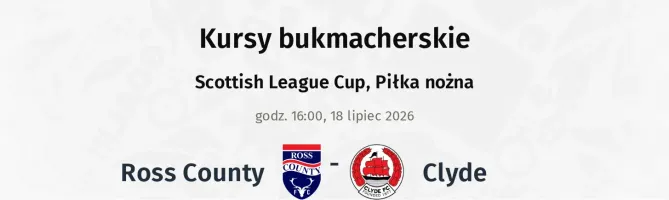 Ross County - Clyde kursy bukmacherskie