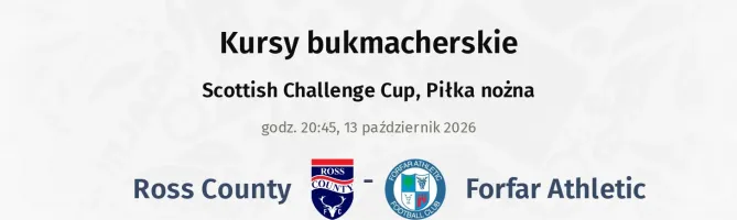 Ross County - Forfar Athletic kursy bukmacherskie