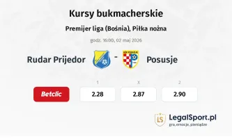 Rudar Prijedor - Posušje kursy bukmacherskie