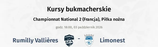 Rumilly Vallières - Limonest kursy bukmacherskie
