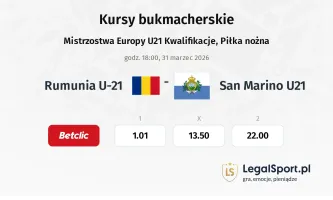 Rumunia U21 - San Marino U21 kursy bukmacherskie