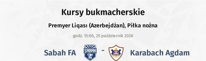 Sabah FA - Qarabag kursy bukmacherskie