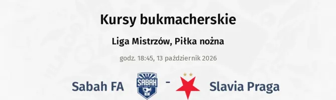 Sabah FA - Slavia Praga kursy bukmacherskie