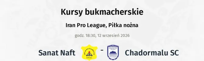 Sanat Naft - Chadormalu SC kursy bukmacherskie