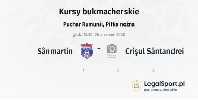 Sânmartin - Crişul Sântandrei kursy bukmacherskie