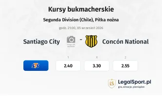 Santiago City - Concón National kursy bukmacherskie