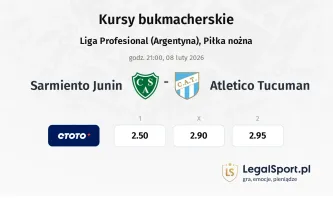 Sarmiento Junin - Atletico Tucuman kursy bukmacherskie