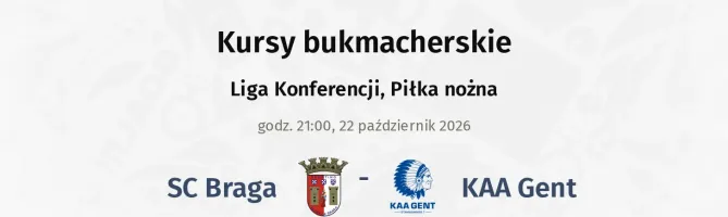 SC Braga - Gent kursy bukmacherskie