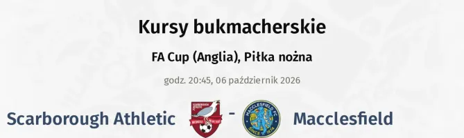 Scarborough Athletic - Macclesfield kursy bukmacherskie