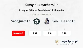 Seongnam FC - Seoul E-Land FC kursy bukmacherskie