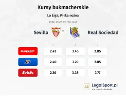 Sevilla - Real Sociedad kursy bukmacherskie