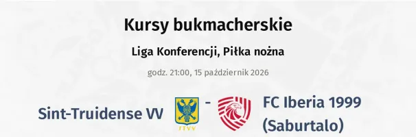 Sint-Truidense VV - FC Iberia 1999 (Saburtalo) kursy bukmacherskie