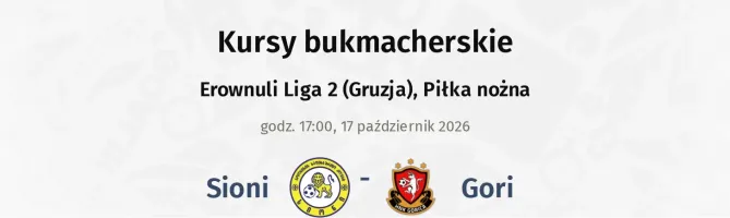 Sioni - Gori kursy bukmacherskie