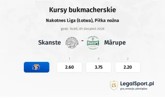 Skanste - Mārupe kursy bukmacherskie