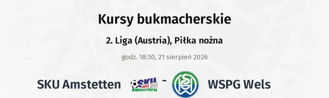 SKU Amstetten - WSPG Wels kursy bukmacherskie