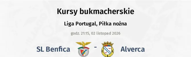 SL Benfica - Alverca kursy bukmacherskie