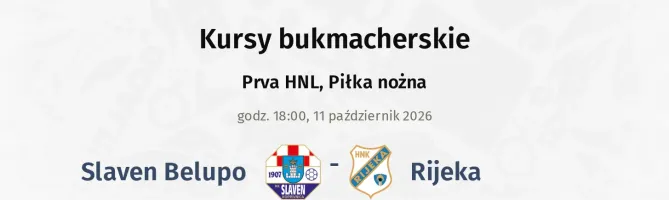 Slaven Belupo - Rijeka kursy bukmacherskie