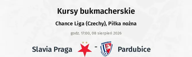Slavia Praga - Pardubice kursy bukmacherskie