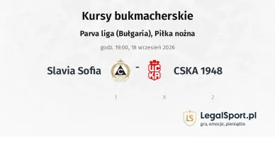 Slavia Sofia - CSKA 1948 kursy bukmacherskie